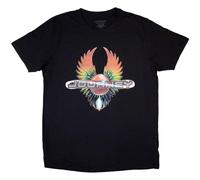 Rock Off officially licensed products Journey Tie Dye Wings Band Logo T Shirt M Black