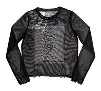 Rock Off officially licensed products Joy Division Unknown Pleasures Long Sleeve Mesh Crop Top L Black