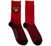 KISS Clasic Band Logo Ankle Socks UK Size 6-11, Red, UK Size 6-11