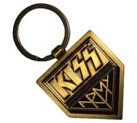 KISS Gold Army Pennant Double Sided Keyring Keychain One Size