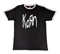 Korn - tshirt - Unisex - Ringer T-Shirt - Large - Short Sleeves - P500z