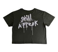 Korn Ladies Crop Top: Still A Freak (Back Print) (Medium)