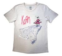 Rock Off officially licensed products Korn Follow The Leader Band Logo T Shirt M Sand