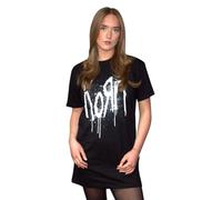 Rock Off officially licensed products Korn Still A Freak Band Logo T Shirt Dress S Black