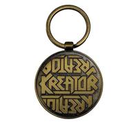Rock Off officially licensed products Kreator Satan Is Real Band Logo Emblem Keyring Keyring One Size