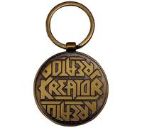 Rock Off officially licensed products Kreator Satan Is Real Band Logo Emblem Keyring Keyring One Size