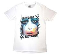 Rock Off officially licensed products Lady Gaga Artpop Facepaint T Shirt XL White