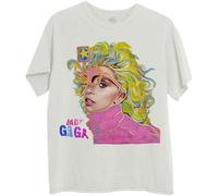 Rock Off officially licensed products Lady Gaga Colour Sketch T Shirt XL