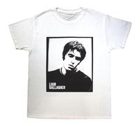 Rock Off officially licensed products Liam Gallagher Framed Photo T Shirt M White