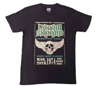 Rock Off officially licensed products Lynyrd Skynyrd Winged Skull Pigment Dye Wash Vintage T Shirt XL Black