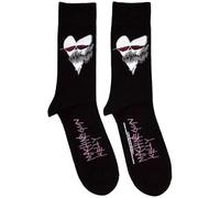 Rock Off officially licensed products Machine Gun Kelly Heart Face Ankle Socks One Size
