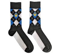 Rock Off officially licensed products Madness Ankle Socks Crown Blue Diamond Official Mens Black (UK SIZE 7-11) UK Size 7-11