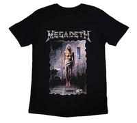Rock Off officially licensed products Megadeth Countdown to Extinction Tracks T Shirt XL Black