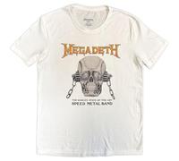 Rock Off officially licensed products Megadeth Speed Metal T Shirt S White