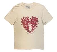 Rock Off officially licensed products Melanie Martinez Hades Heart T Shirt, Sand, XL