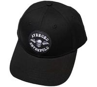 Rock Off officially licensed products Men's Avenged Sevenfold Deathbat Crest Baseball Cap Black
