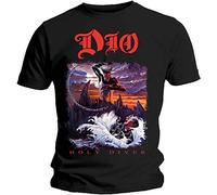 Official Dio T Shirt Holy Diver Black Mens Classic Punk Rock Metal Tee NEW