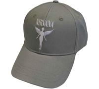 Rock Off officially licensed products Men's Nirvana Angelic Mono Baseball Cap Green