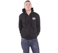 Rock Off officially licensed products Men's Volbeat Louder And Faster Zippered Hooded Sweatshirt Black