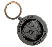 Rock Off officially licensed products Metallica 30th Anniversary Playing Card Keyring Keychain One Size