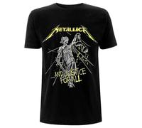 Rock Off officially licensed products Metallica and Justice for All Tracks T Shirt M Black