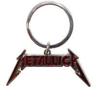 Rock Off officially licensed products Metallica Bright Red Band Logo Keyring Keychain One Size