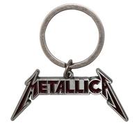 Rock Off officially licensed products Metallica Deep Red Band Logo Keyring Keychain One Size