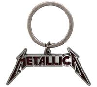 Rock Off officially licensed products Metallica Deep Red Band Logo Keyring Keychain One Size