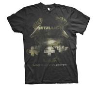 Rock Off officially licensed products Metallica Master of Puppets Distressed T Shirt M Black