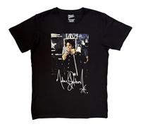 Rock Off officially licensed products Michael Jackson Signature T Shirt, black, S