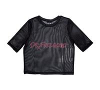 Rock Off officially licensed products Motley Crue Dr Feelgood Mesh Crop Top L Black