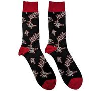 Rock Off officially licensed products Motley Crue Dr Feelgood Repeat Ankle Socks UK Size 7-11, black, M