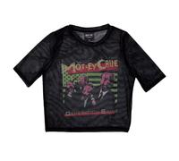Rock Off officially licensed products Motley Crue Generation Swine Mesh Crop Top Shirt M Black