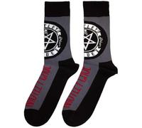 Rock Off officially licensed products Motley Crue Pentagram Circle Logo Ankle Socks Medium