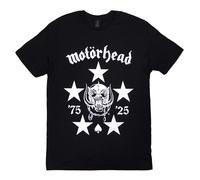 Rock Off officially Licensed Products Motorhead 50 Years BMG Logo T Shirt L Black