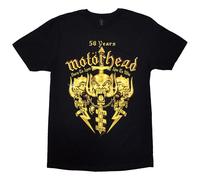 Rock Off officially licensed products Motorhead 50 Years Swords and Warpig T Shirt XL Black