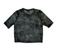 Rock Off officially licensed products Motorhead Band Logo Mesh Crop Top M Green