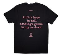 Rock Off officially licensed products Motorhead Bomber Lyric T Shirt L Black