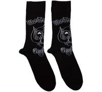 Rock Off officially licensed products Motorhead England Band Logo Ankle Socks UK Size 7-11, black, M