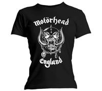 Rock Off officially licensed products Motorhead England Band Logo Skinny Fit T Shirt XL Black
