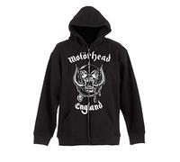 Rock Off officially licensed products Motorhead England Lemmy Kilmister Official Unisex Hoodie Hooded Top (XX-Large) Black