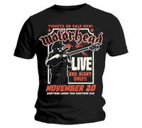 Rock Off officially licensed products Motorhead Lemmy Firepower T Shirt L Black