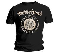 Rock Off officially licensed products Motorhead Undercover Seal Newsprint T Shirt XXL Black