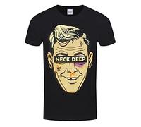 Rock Off officially licensed products Neck Deep Unisex T-Shirt: Ned (Black) XL