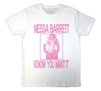 Rock Off officially licensed products Nessa Barrett I Know You Want It T Shirt L White