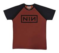 Rock Off officially licensed products Nine Inch Nails Classic Logo Raglan T Shirt S Red