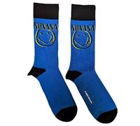 Rock Off officially licensed products Nirvana Ankle Socks Inverse Grunge Face (UK SIZE 7-11) UK Size 7-11