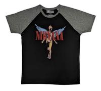 Rock Off officially licensed products Nirvana in Utero Angelic Raglan T Shirt L Black