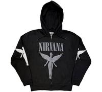 Rock Off officially licensed products Nirvana In Utero Mono Zipped Hoodie L Grey