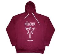 Rock Off officially licensed products Nirvana In Utero Outline Pullover Hoodie L Red